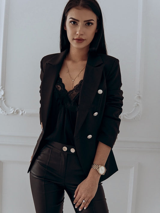 MetalMuse™ Double-Breasted Blazer