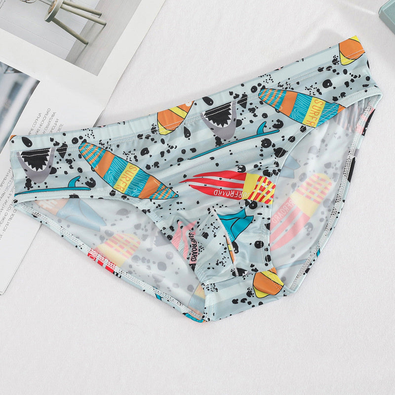 Men's Fashion Ice Silk Pattern Underwear