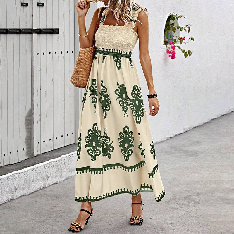 Palmera Pleat Maxi Dress