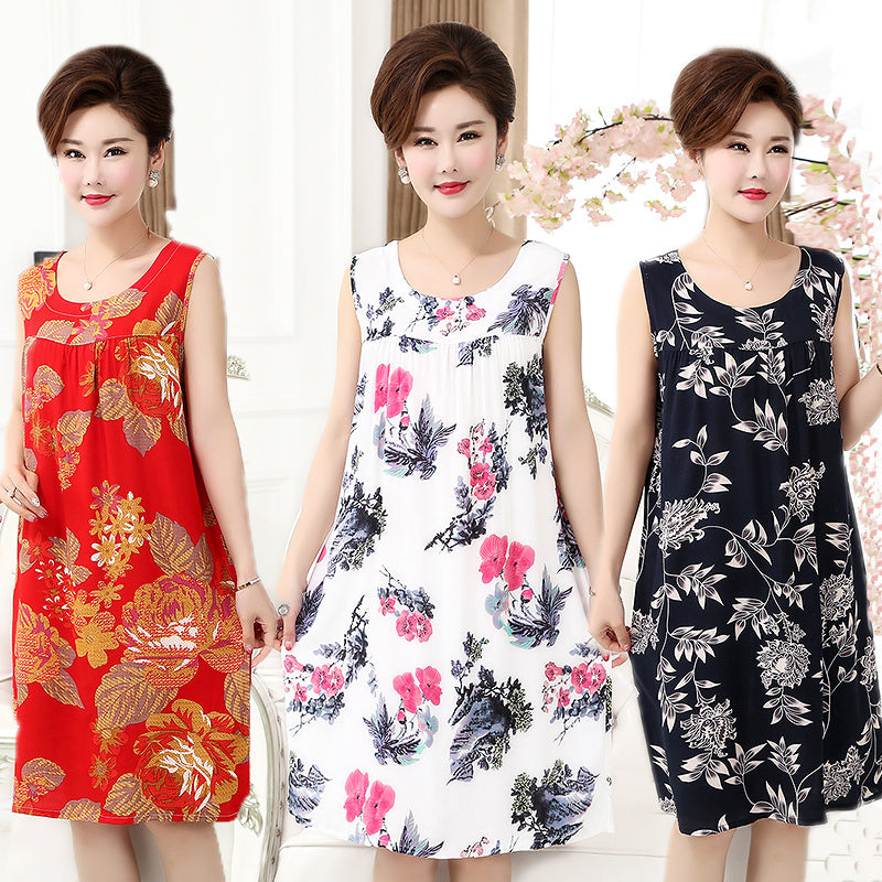 Cotton silk dress
