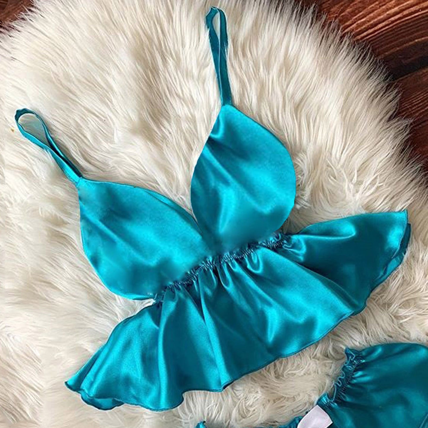 Silk Nightgown Plus Size Underwear Set