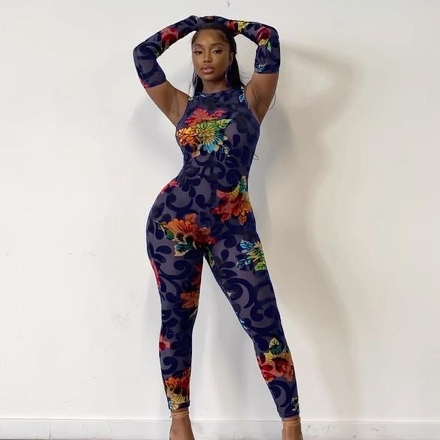 Viretta CurvePrint Jumpsuit
