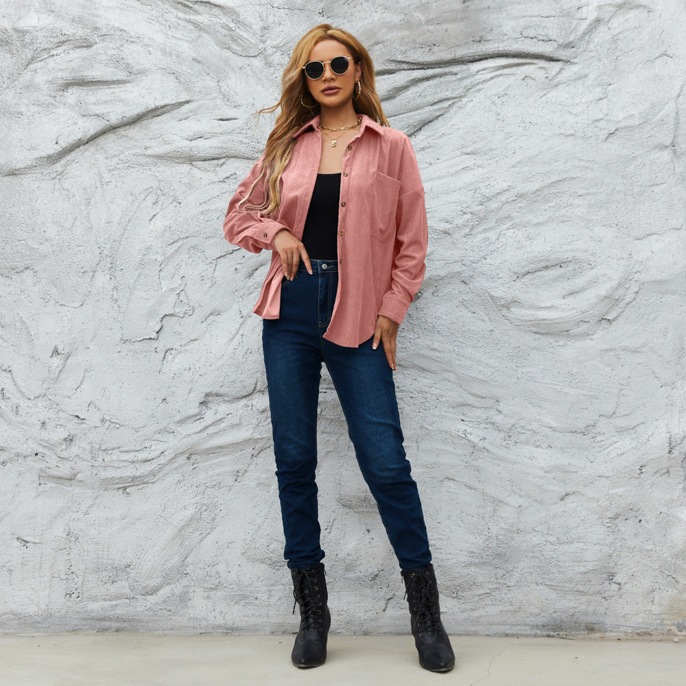 AmeriCord Loose Shirt Jacket