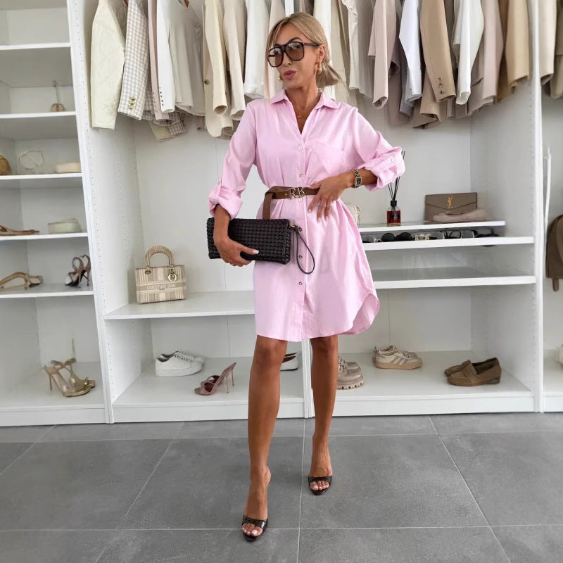 Belted Breeze Midi Dress
