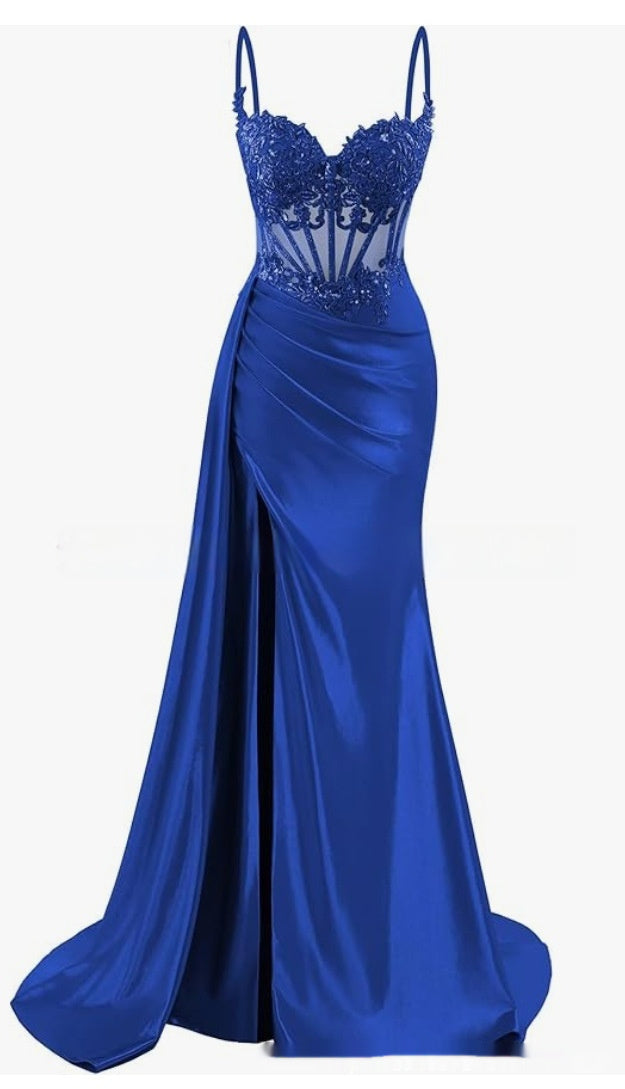 Emerald Seduction Strapless Gown