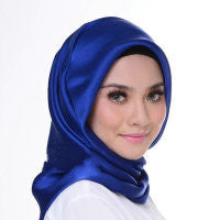 Satin Imitation Silk Scarf Shawl Ladies Headscarf