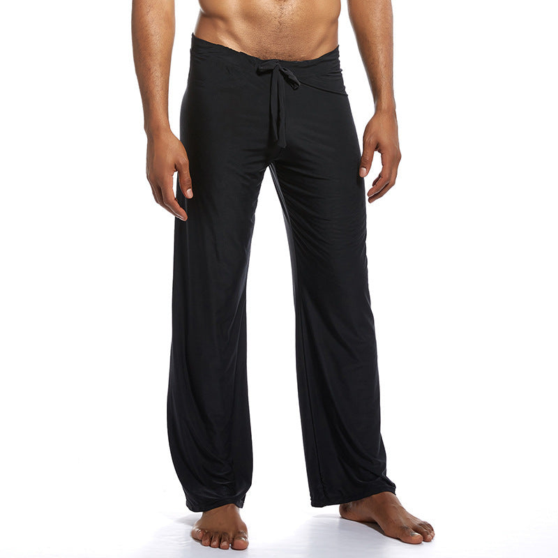 Fashion Men's Home Pants Yoga Pants Ice Silk Fabric