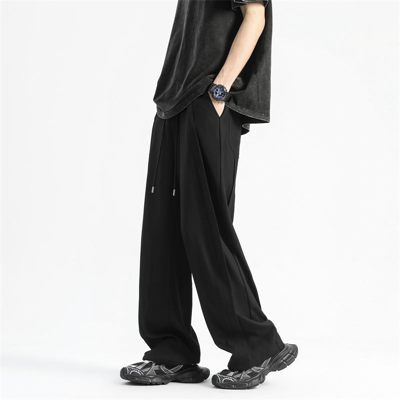 Summer Thin American Ice Silk Casual Pants Men