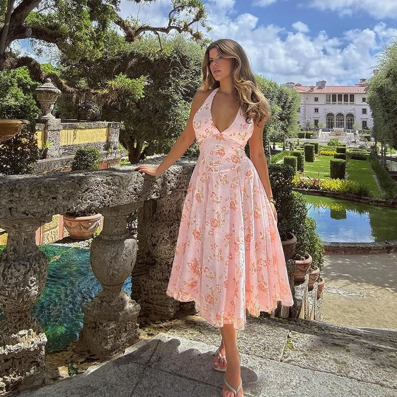 Seraphina Bloom Halter Dress