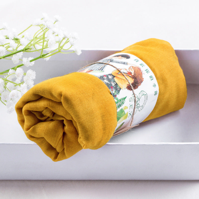 Solid silk scarf