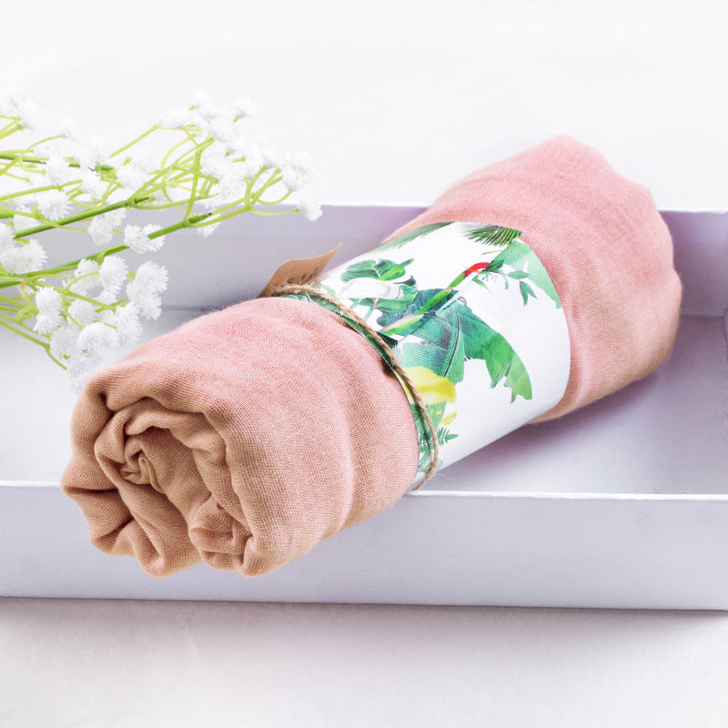 Solid silk scarf
