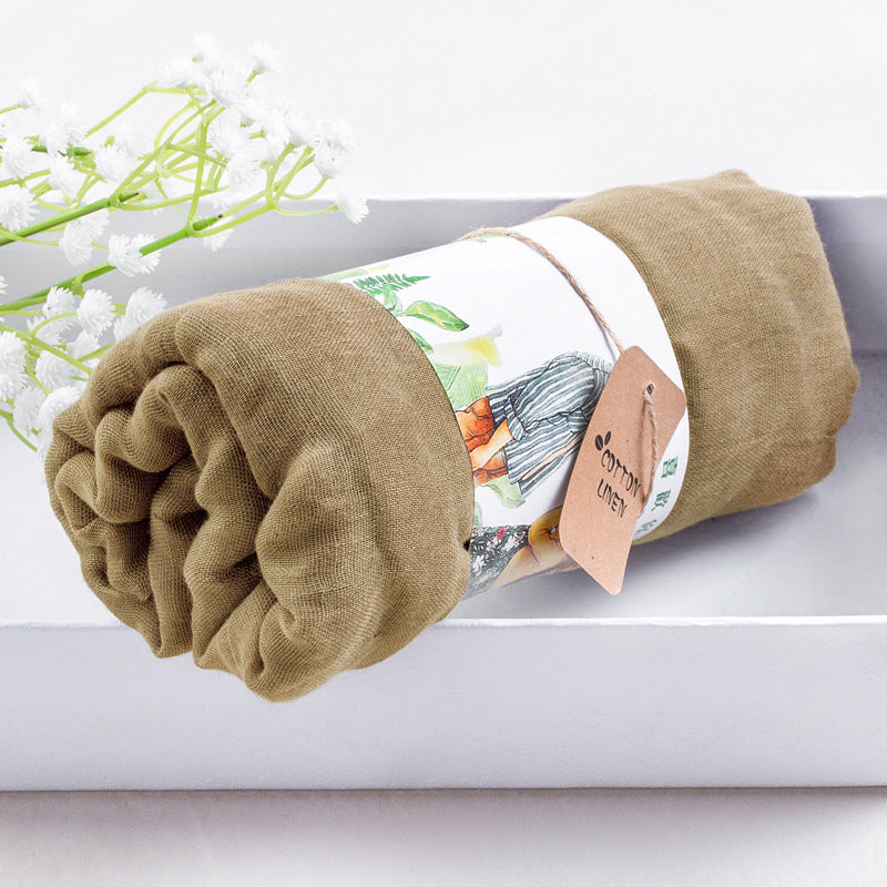 Solid silk scarf