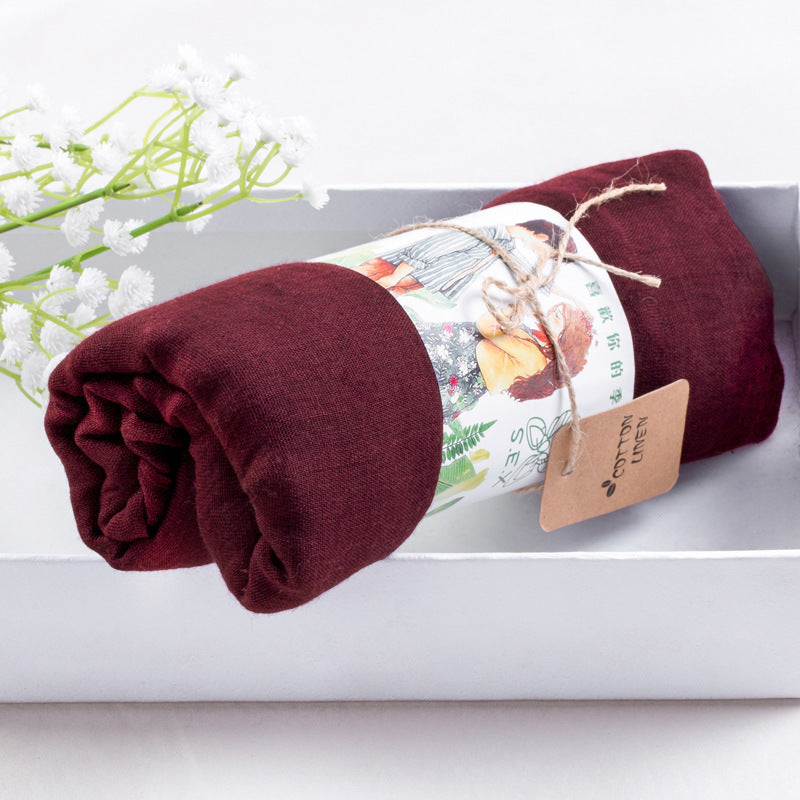 Solid silk scarf