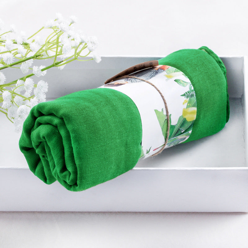 Solid silk scarf
