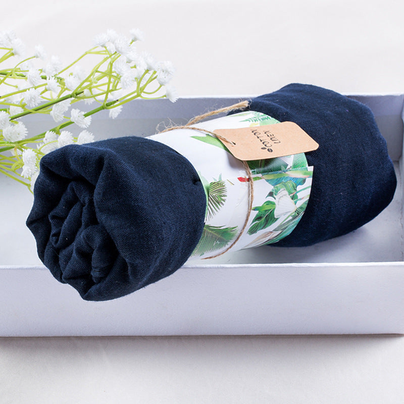 Solid silk scarf