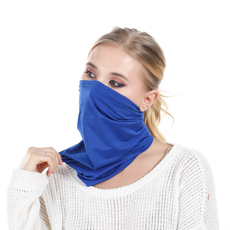 Cycling ice silk magic turban mask