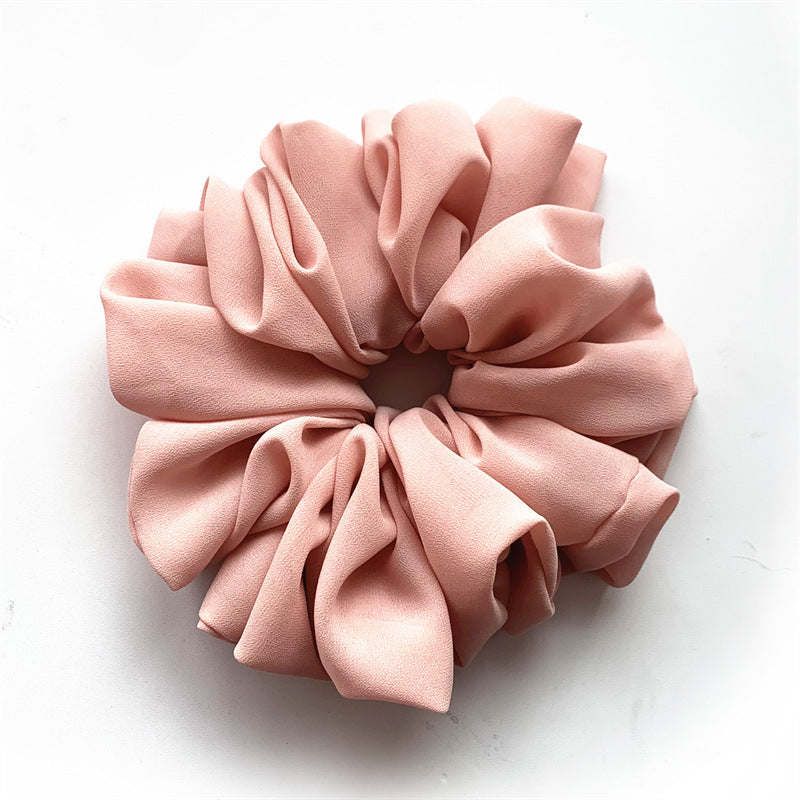 Big Head Bouquet Chiffon Large Intestine Ring Hair Ring