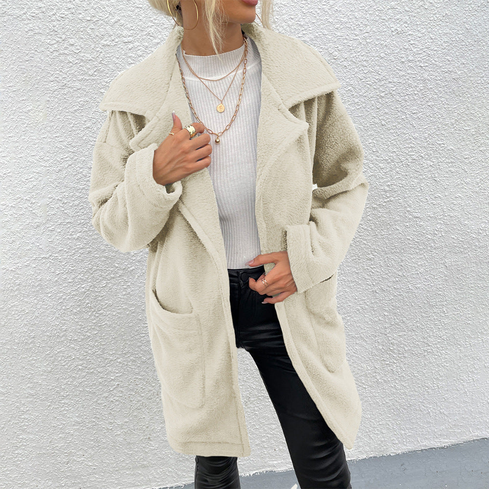 CozyReign Double-Sided Fleece Coat