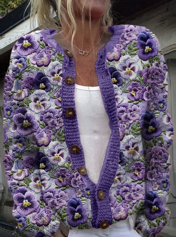 Novara 3D Knit Cardigan