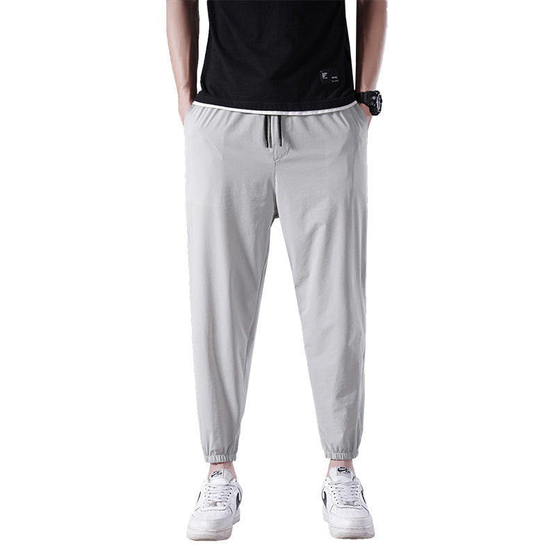 Men's Thin Ice Silk Casual Sports Pants