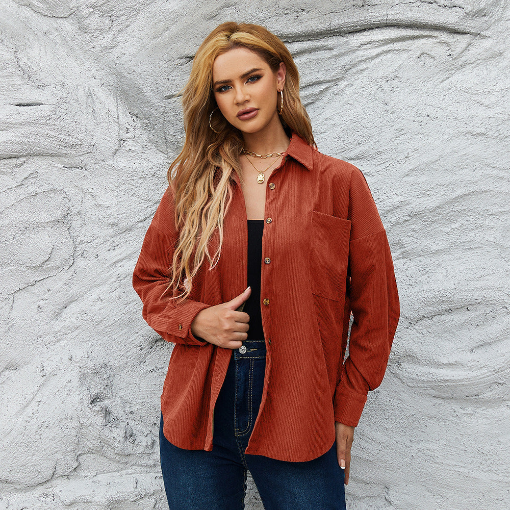 AmeriCord Loose Shirt Jacket