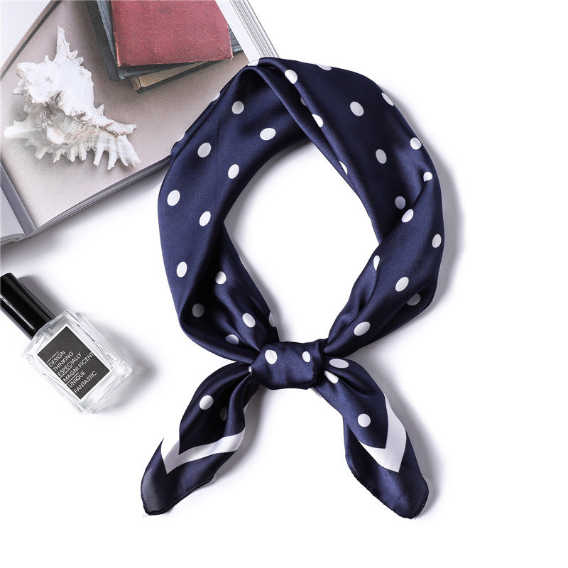 Fashion Polka Dot All-match Women's Professional Silk Scarf