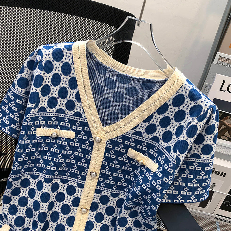 Women's Fashion Knitted Ice Silk Dress