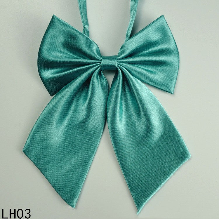 Bow Tie Solid Color Striped Women's Silk-like Professional Bow
