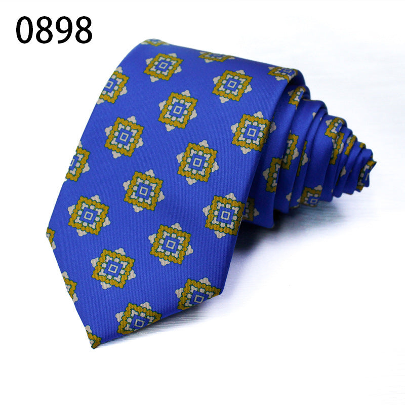 Fashion Polyester Silk Printed Men's Casual Tie