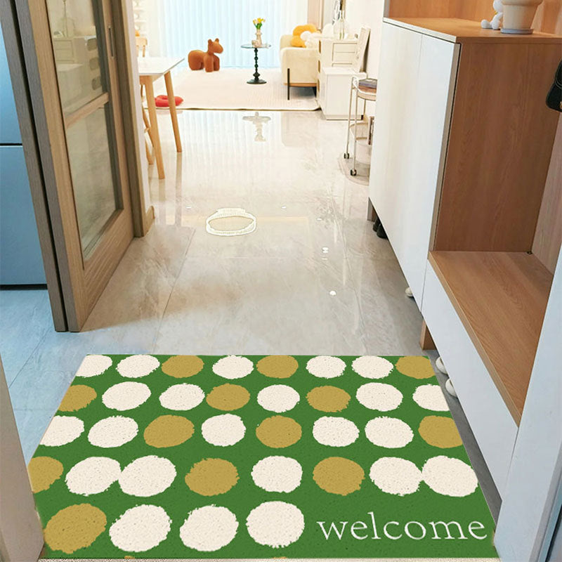 Striped Silk Ring Entrance Door Mat