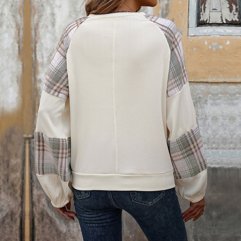 PlaidEase Colorblock Sweater