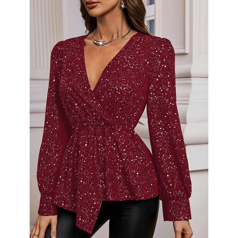 LustraGleam Asymmetrical Party Top