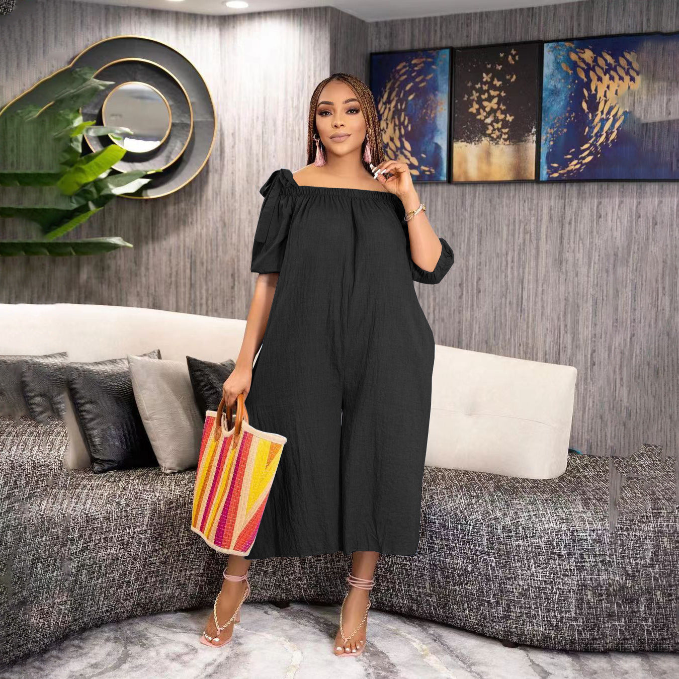 Breezora Cropped Jumpsuit