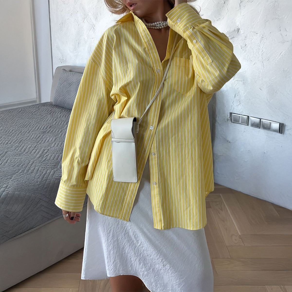 Strivelle Contrast Cardigan Top