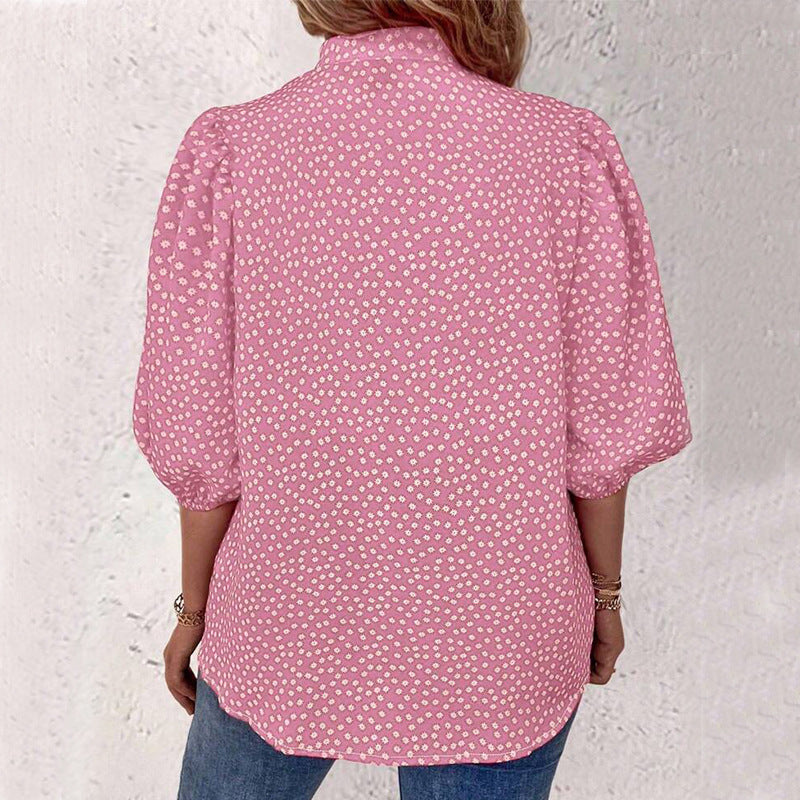 Polka Breeze Half-Sleeve Cardigan