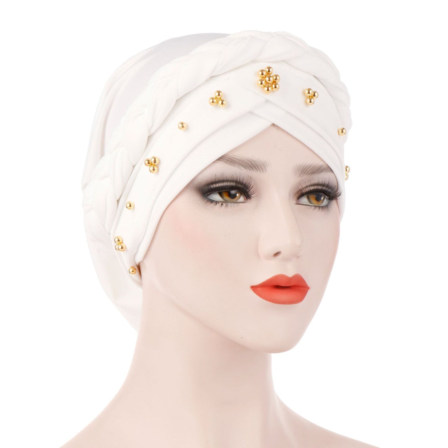 Women's Fashion Tie Dye Brushed Milk Silk Bandana Hat