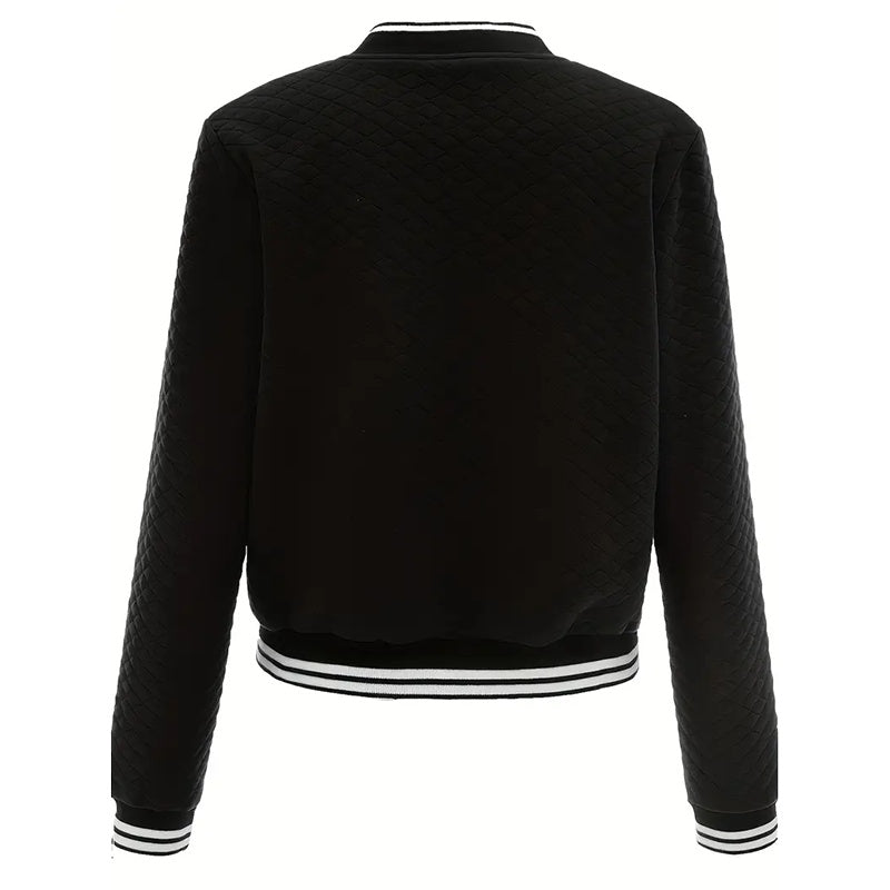 StriveEdge Contrast Baseball Jacket