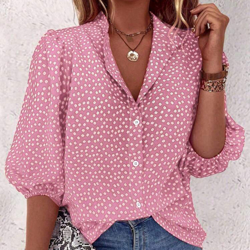 Polka Breeze Half-Sleeve Cardigan