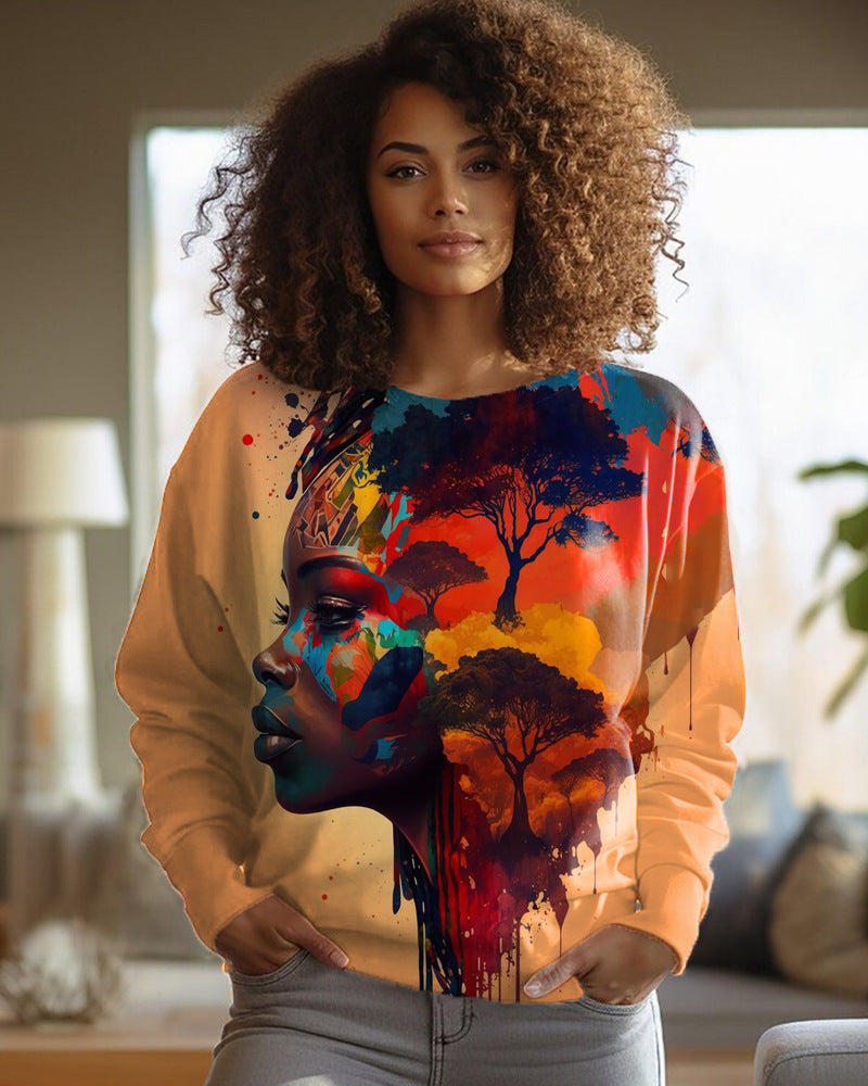 PrintEase Round-Neck Sweater