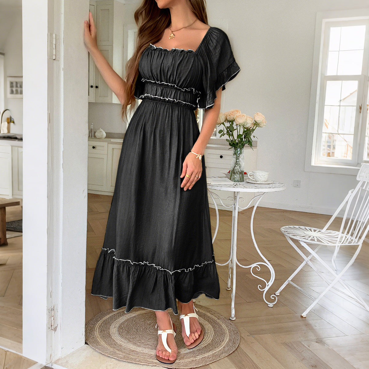RuffleCoast Getaway Dress