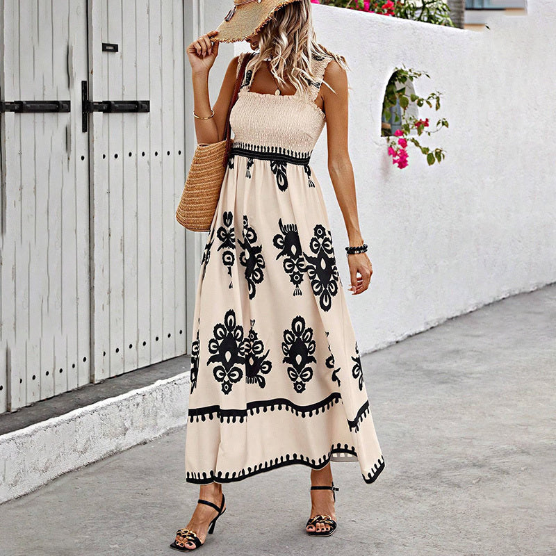 Palmera Pleat Maxi Dress