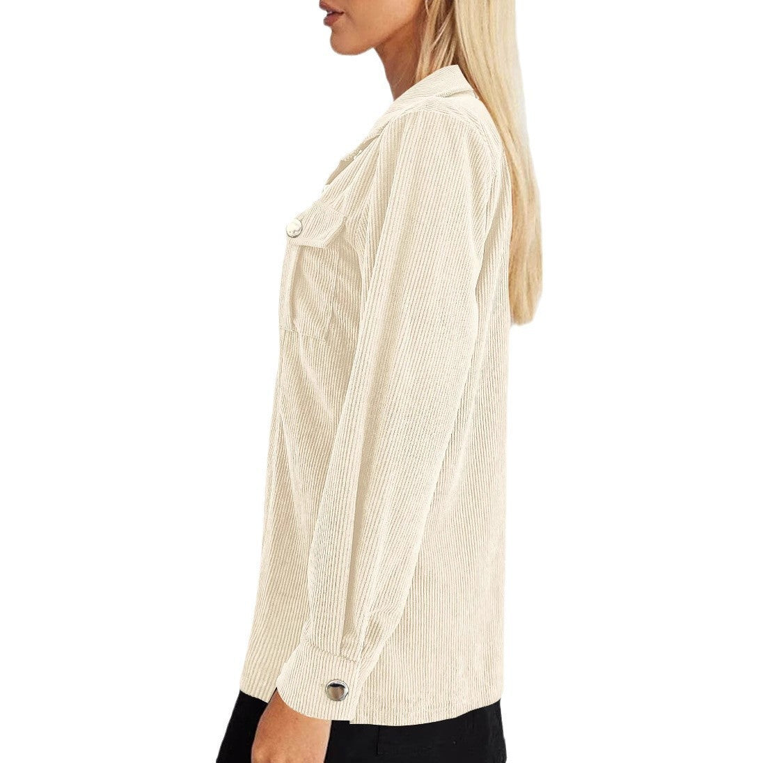 CordyLuxe Lapel Cardigan Coat