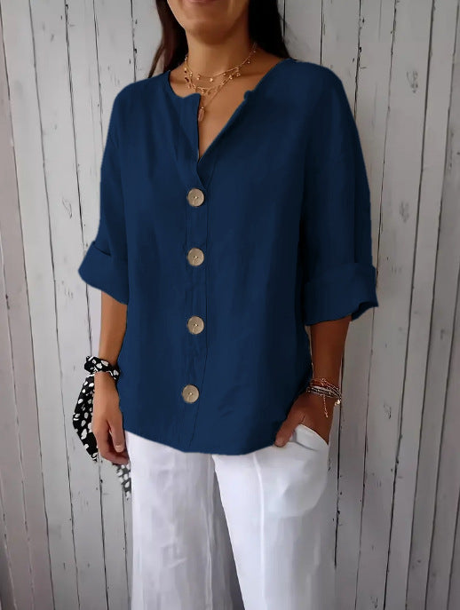 The BreezyVerve V-Neck Top