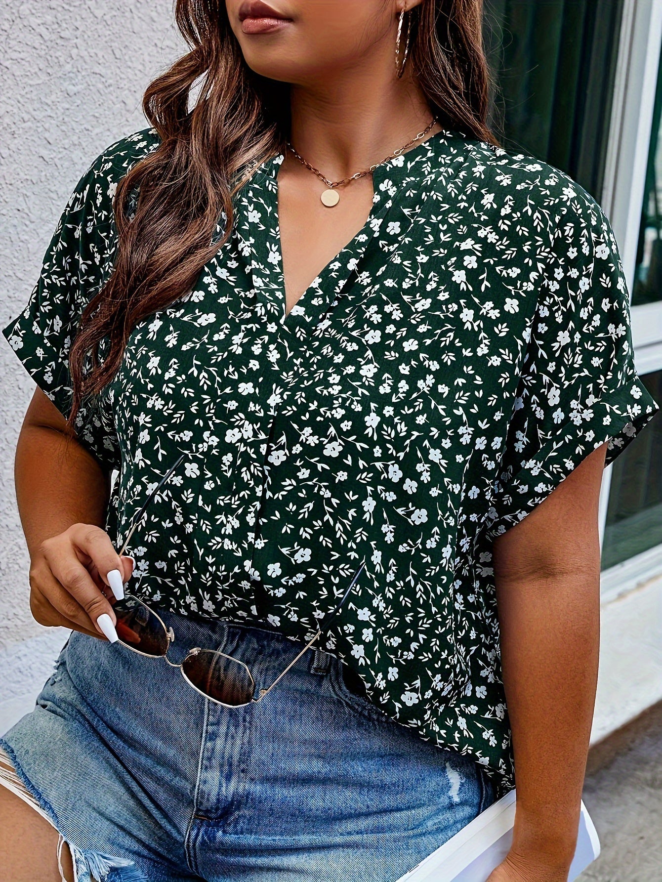 The BreezeCharm Batwing Blouse