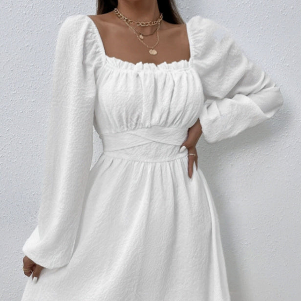 LaceCrest A-Line Dress