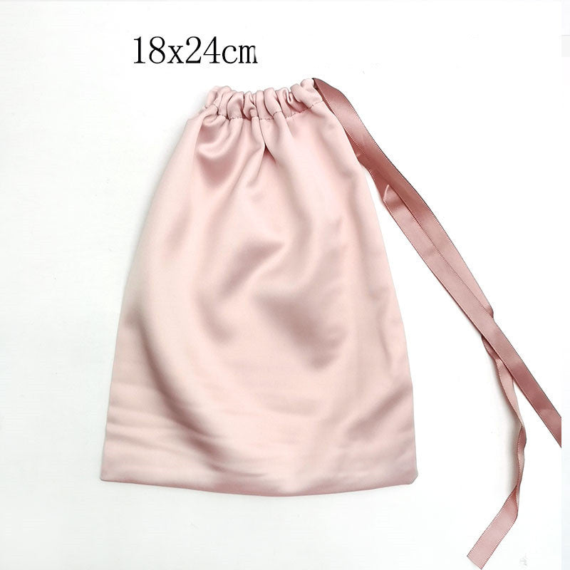 Silk Drawstring Storage Bag Travel Organizer