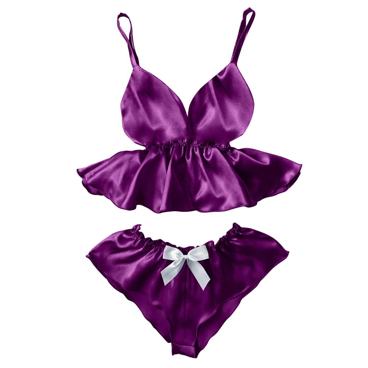 Silk Nightgown Plus Size Underwear Set