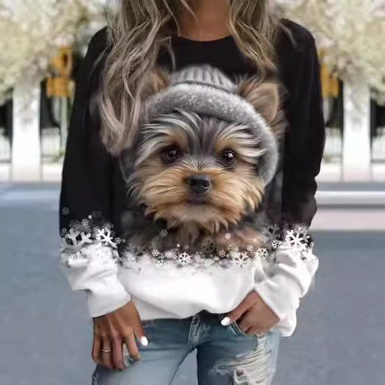 SpringWhimsy 3D Animal Print Sweater