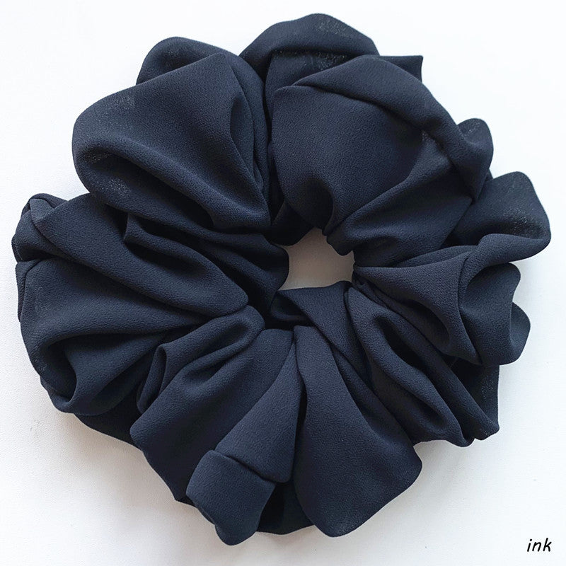 Big Head Bouquet Chiffon Large Intestine Ring Hair Ring