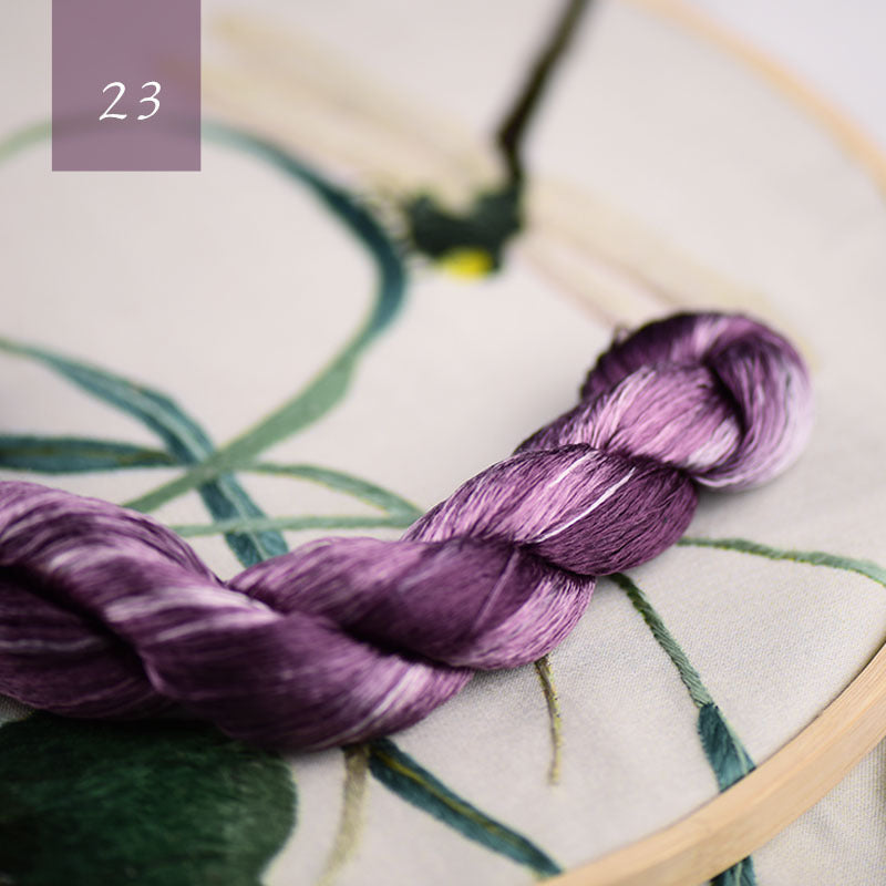 Famous Ancient Embroidery Art Silk Gradient Embroidery Line
